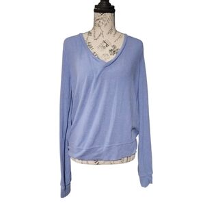 Wildfox Baggy Beach Jumper V-Neck Sweatshirt, Size Small